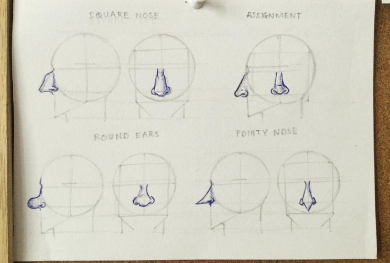 Draw Ears and Noses