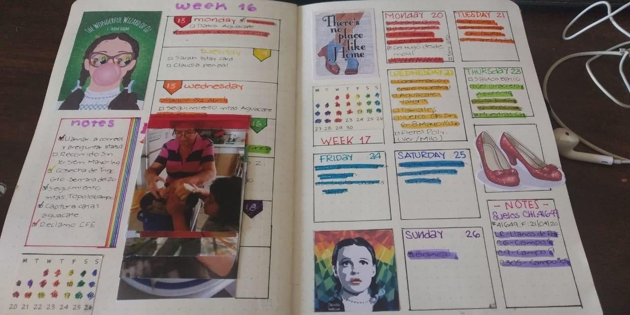 April Bullet Journal - student project