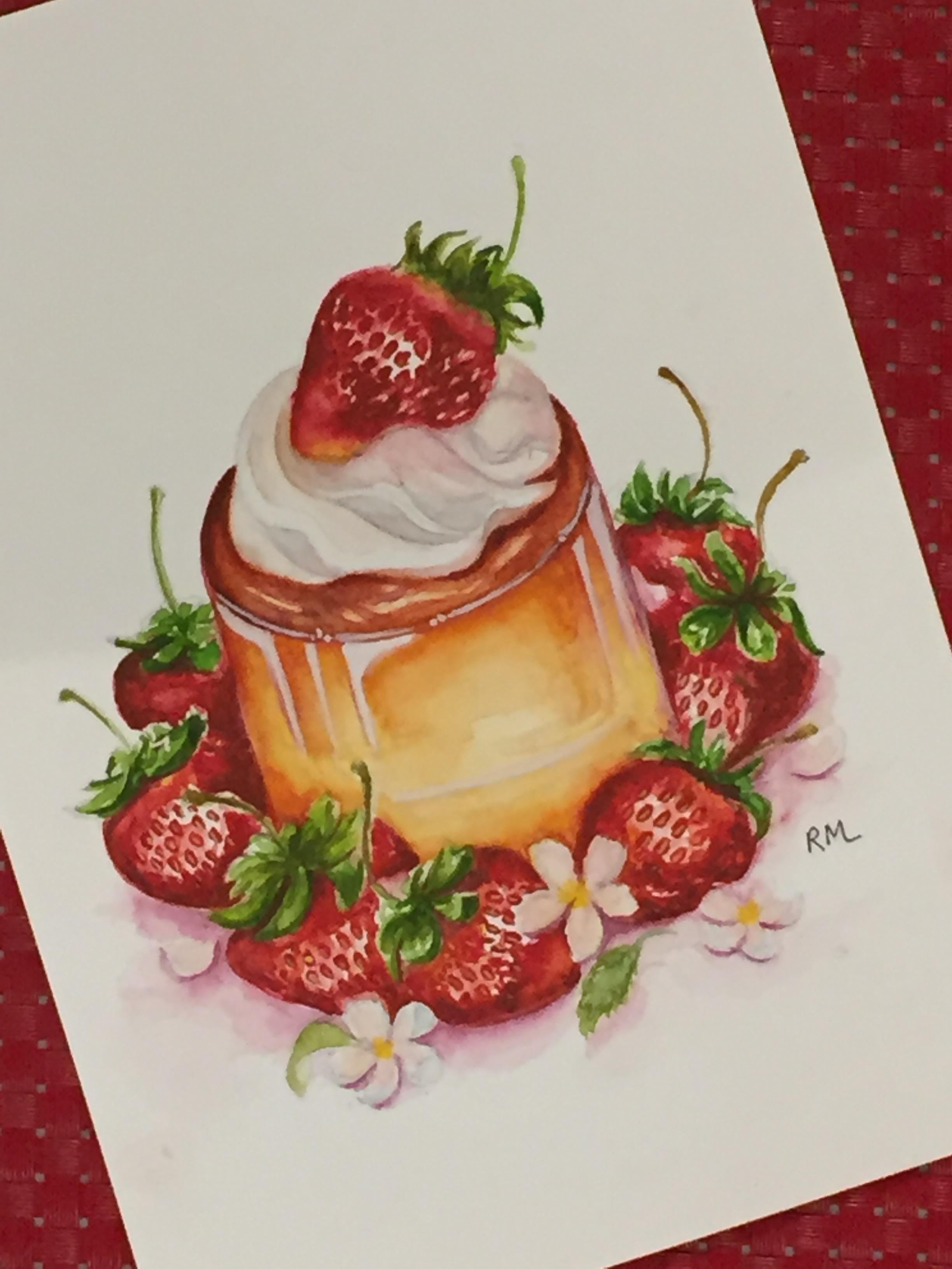 Strawberry Flan - student project