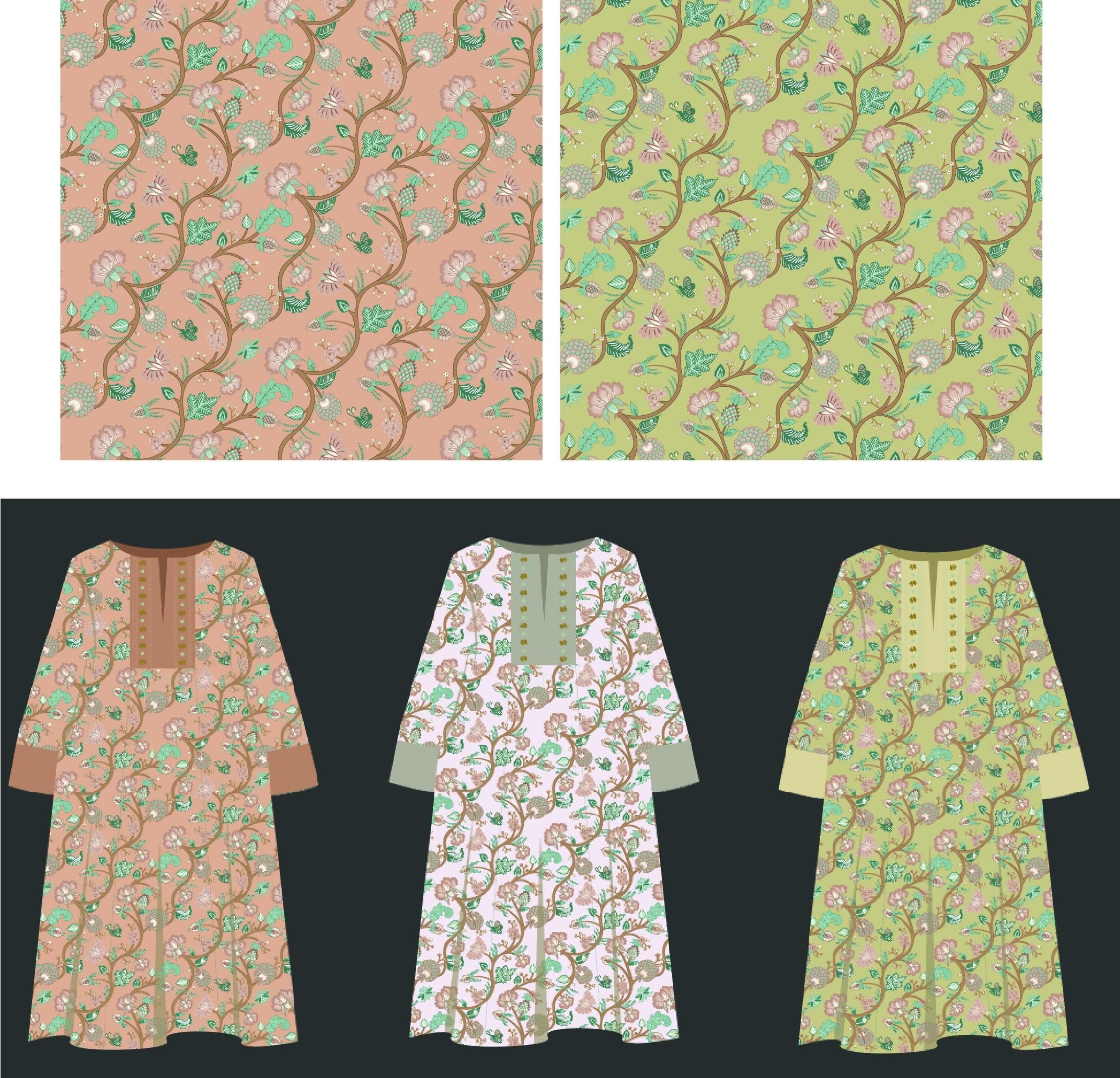 Chintz pattern - student project