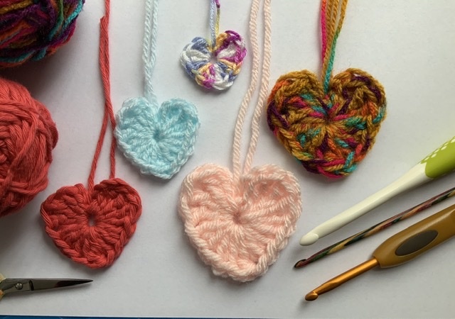 Crochet heart - student project