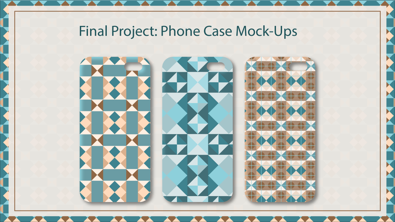 Pattern Mock Ups - student project