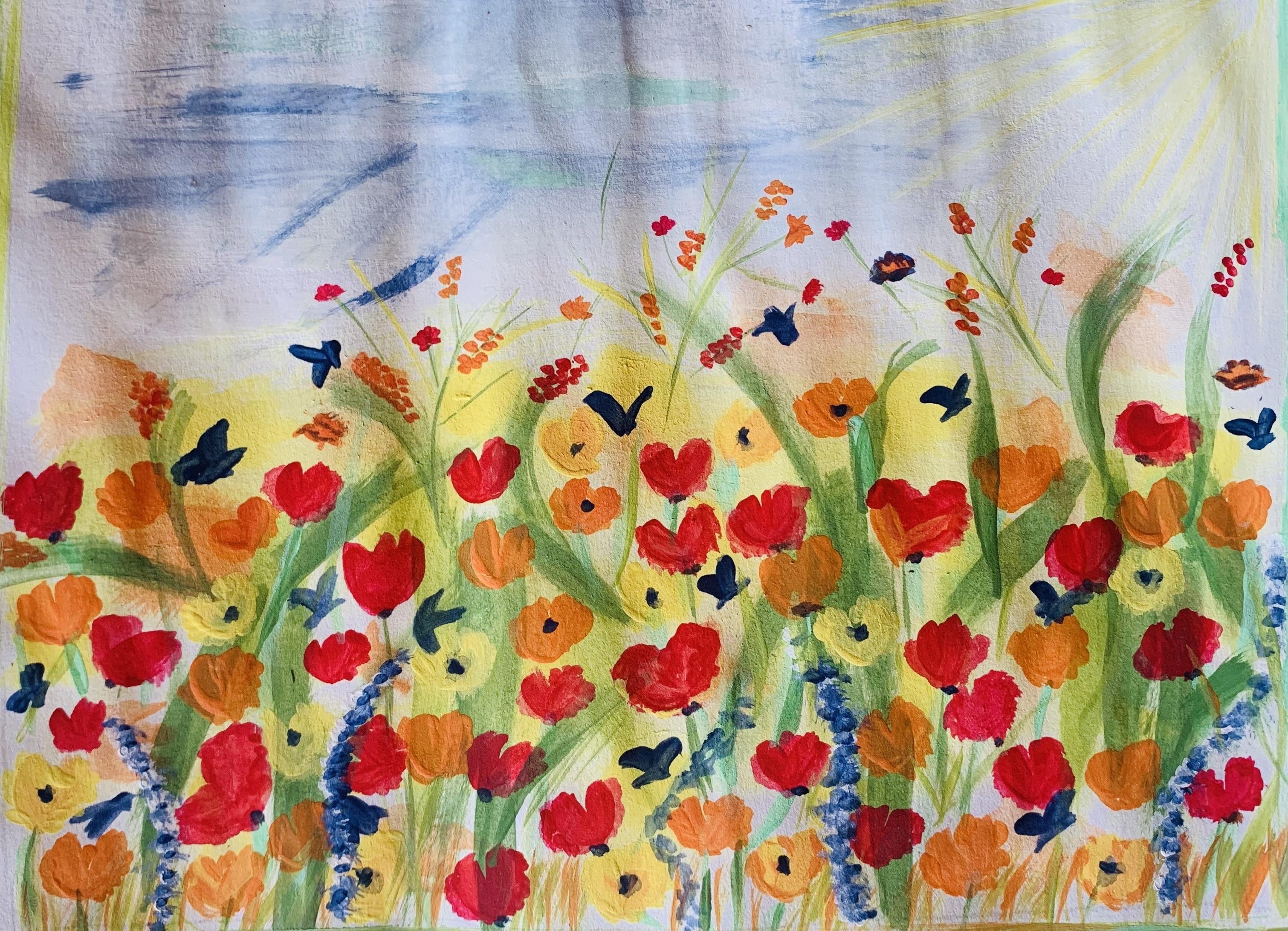 Spring wildflower - student project