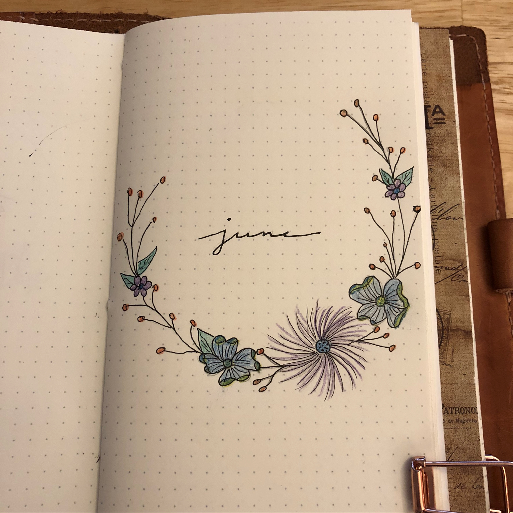 Floral Doodles Cover Page - student project