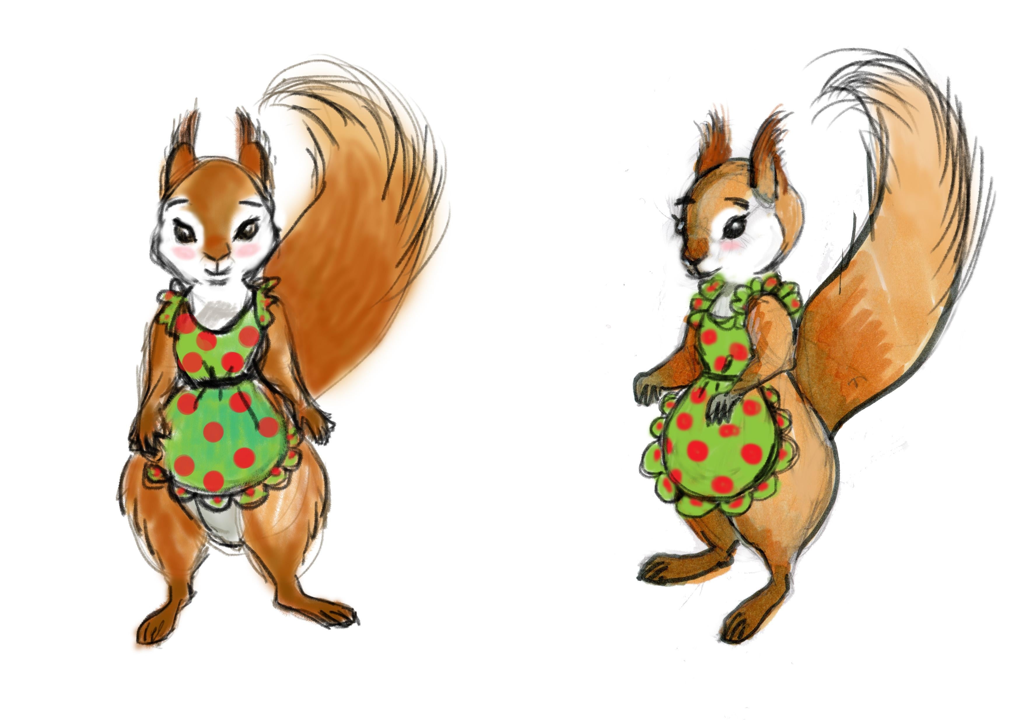 My first animal character - student project