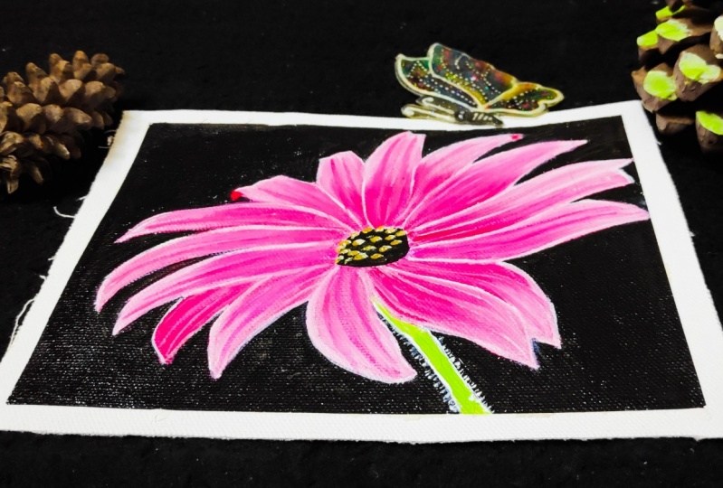 Floral Acrylic Painting