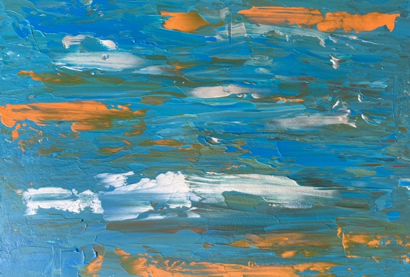 First Abstract Palette Knife Paintings