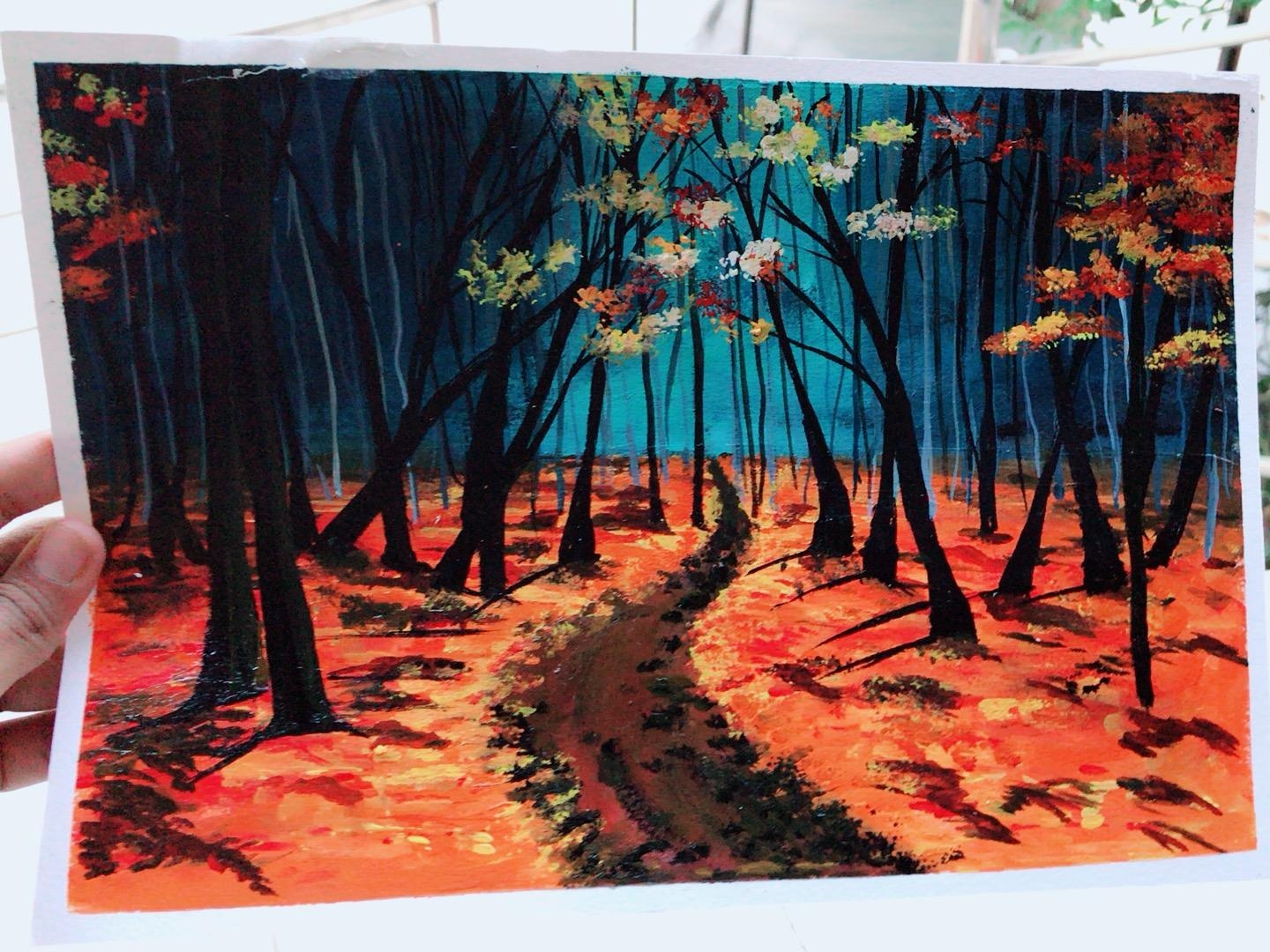 Forest landscape. - student project