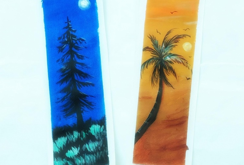 Acrylic painting-Bookmarks