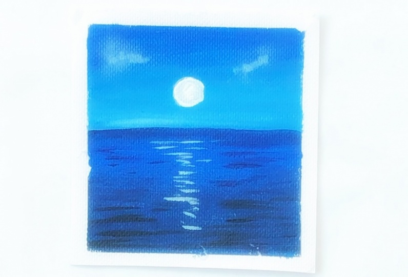 Acrylic landscape painting