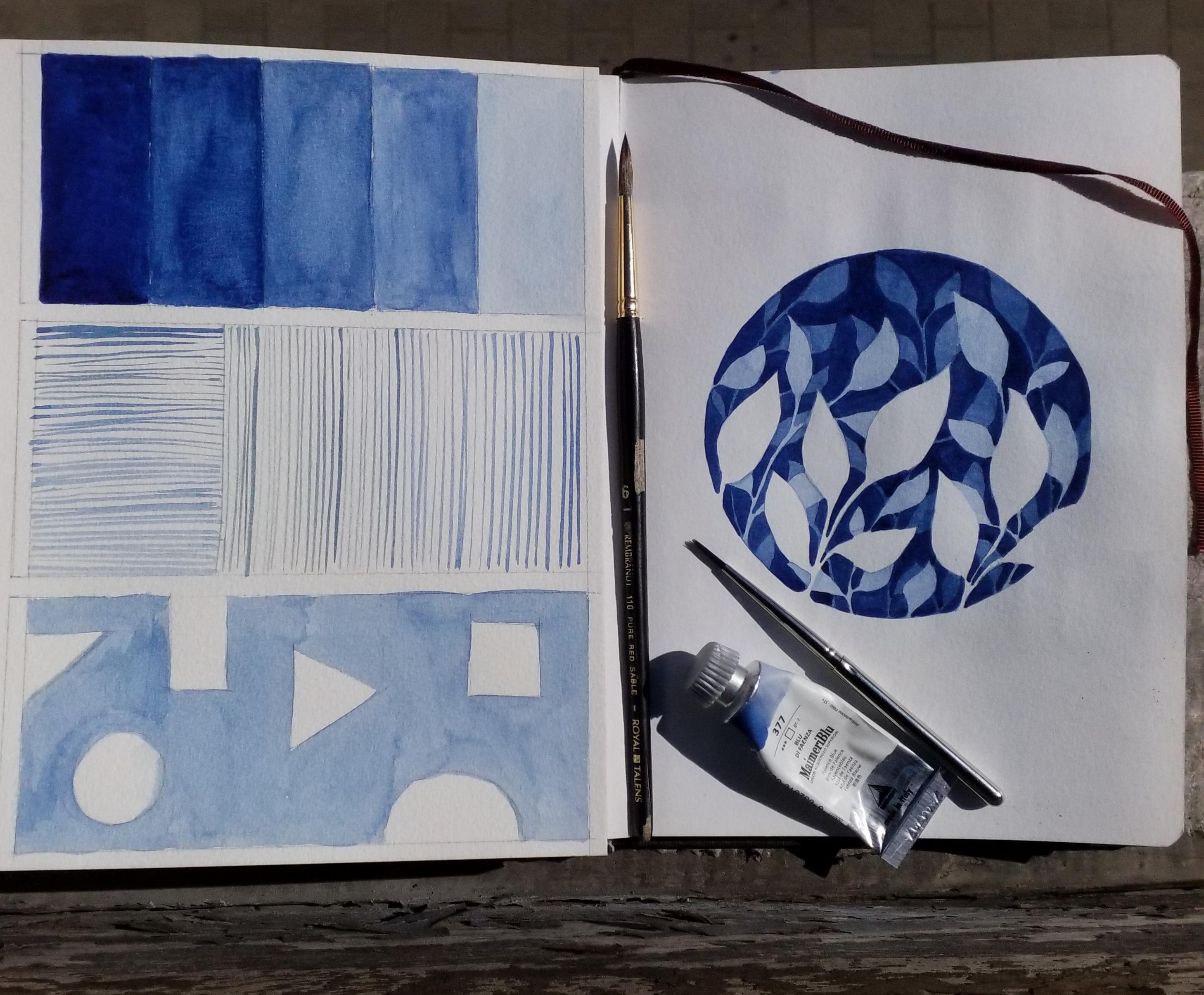Negative painting - student project