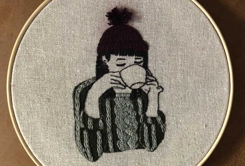 Woman Drinking Coffee