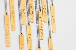 Braille jewerly - student project