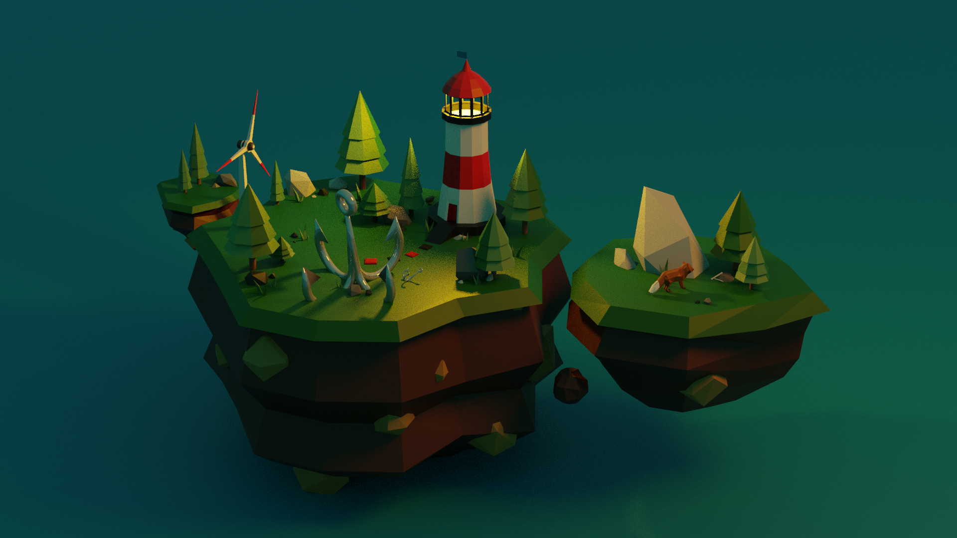 Foxy Sky Island - student project