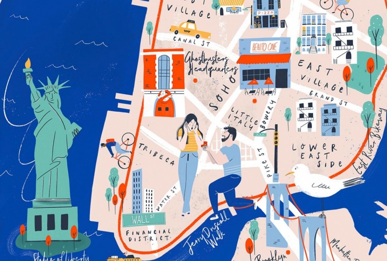New York Inky Map