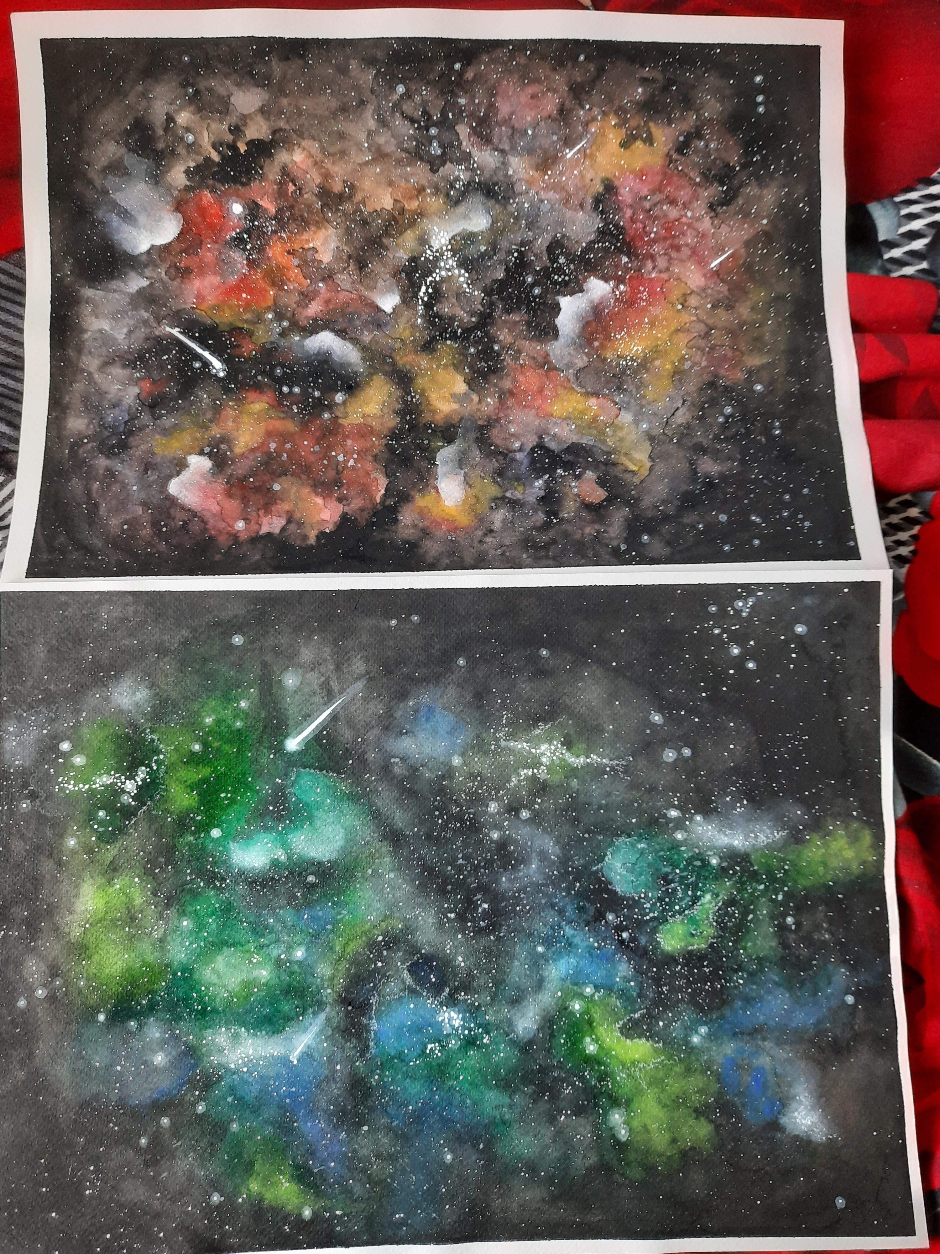 Watercolor Nebula - student project
