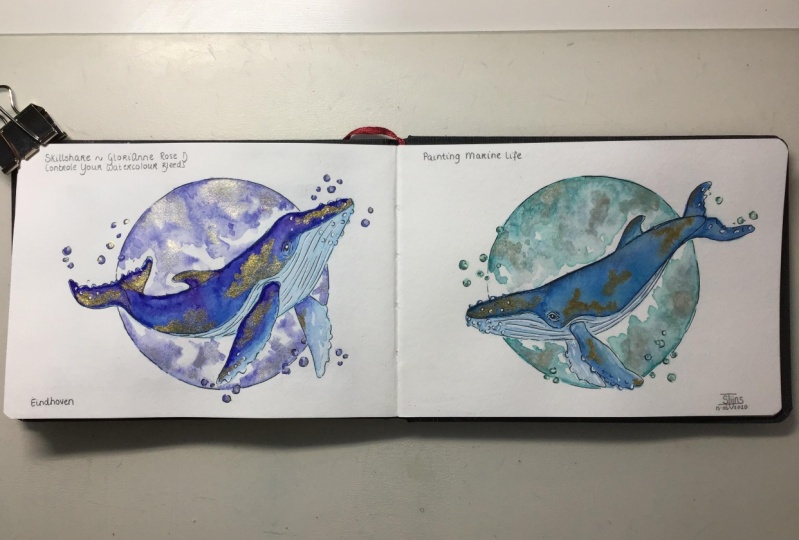Whale with Gold