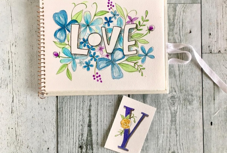 My floral lettering