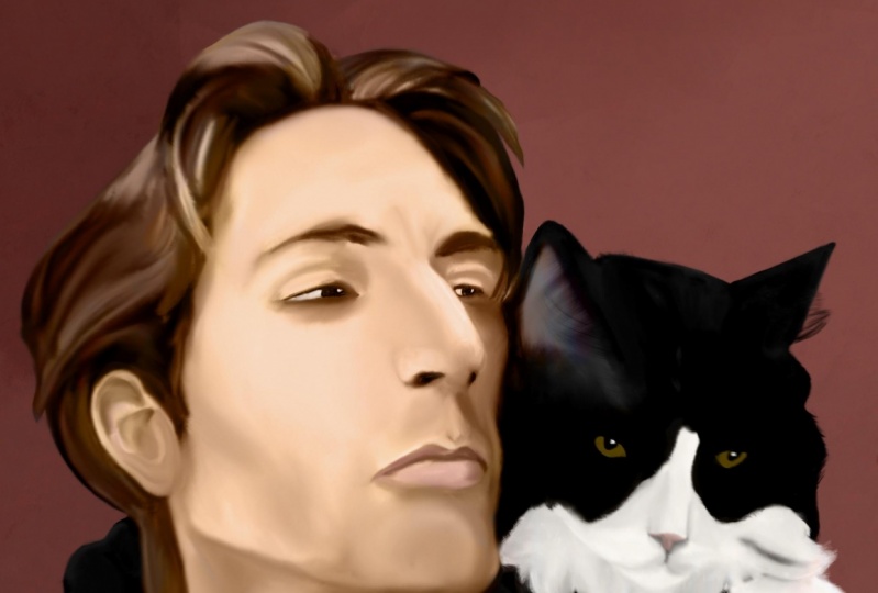 Man with Cat