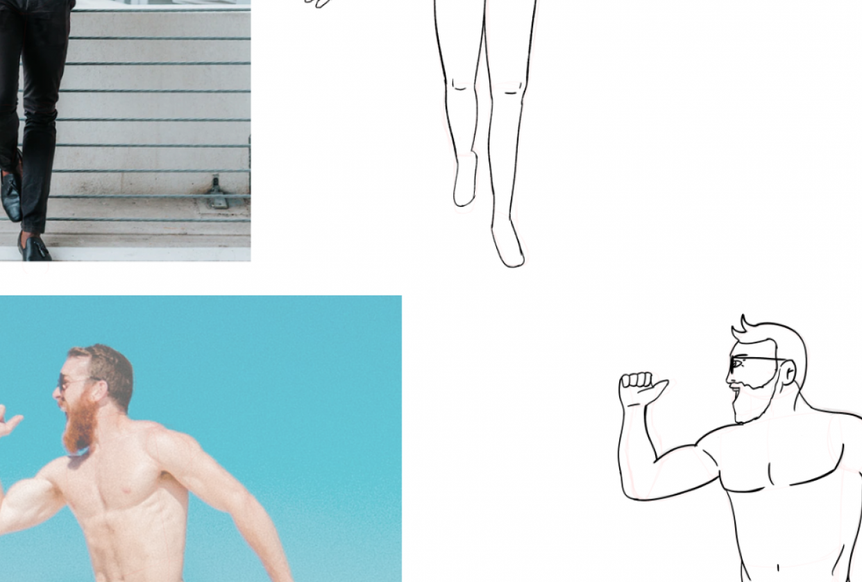 Male Body Exercises - student project