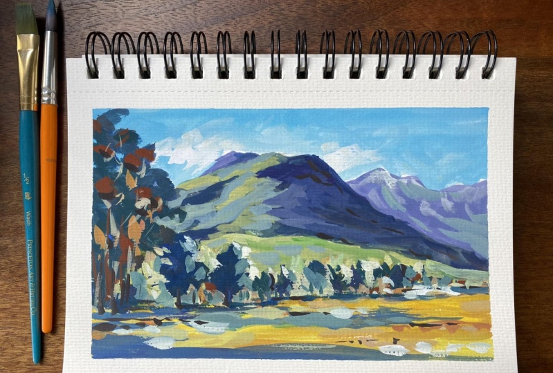 Cape Vista in Gouache