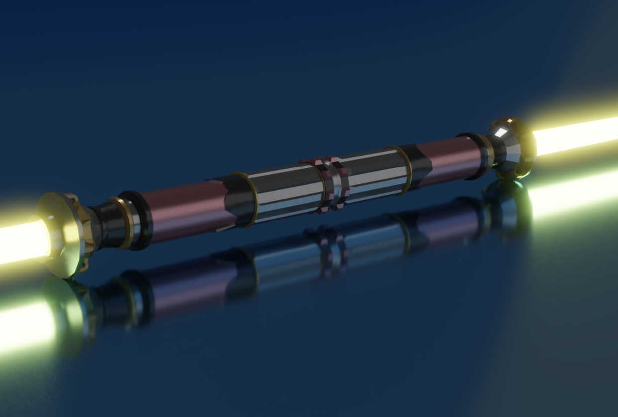blender 2 8 model a lightsaber beginners project 3d tudor neil bettison skillshare