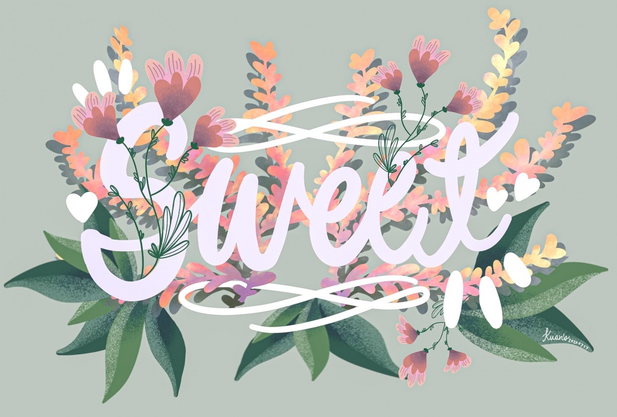 Sweet florals - student project