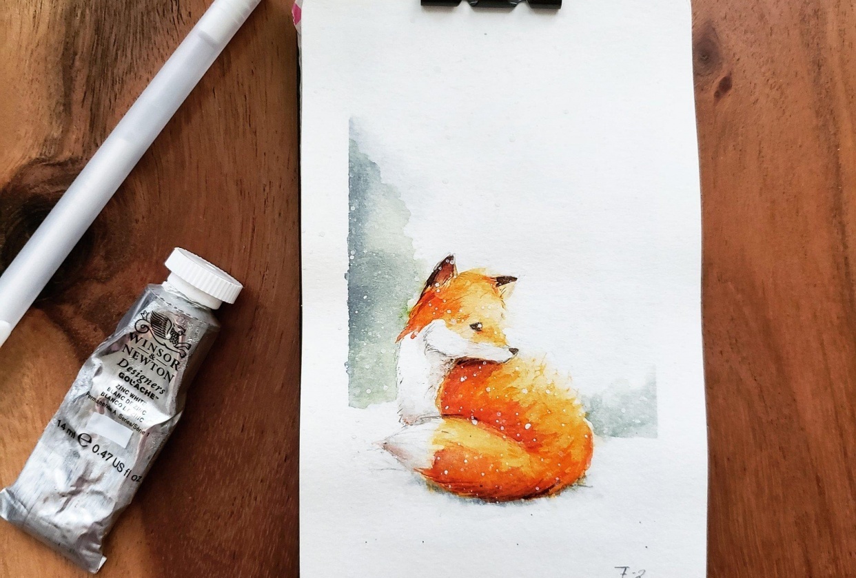 Fluffy fox - student project