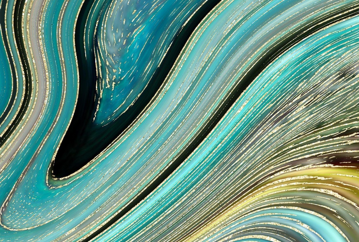 Turquoise and Gold - student project