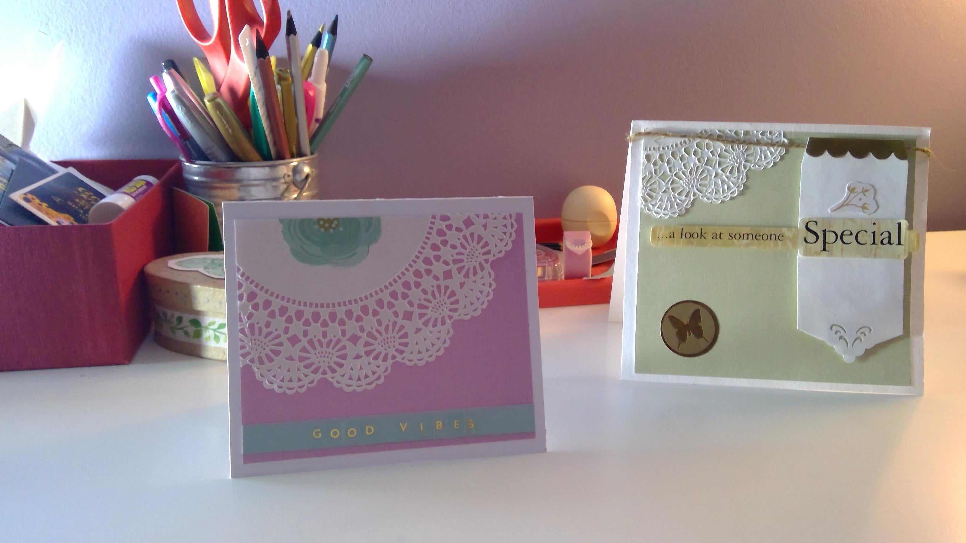 My first cards - student project