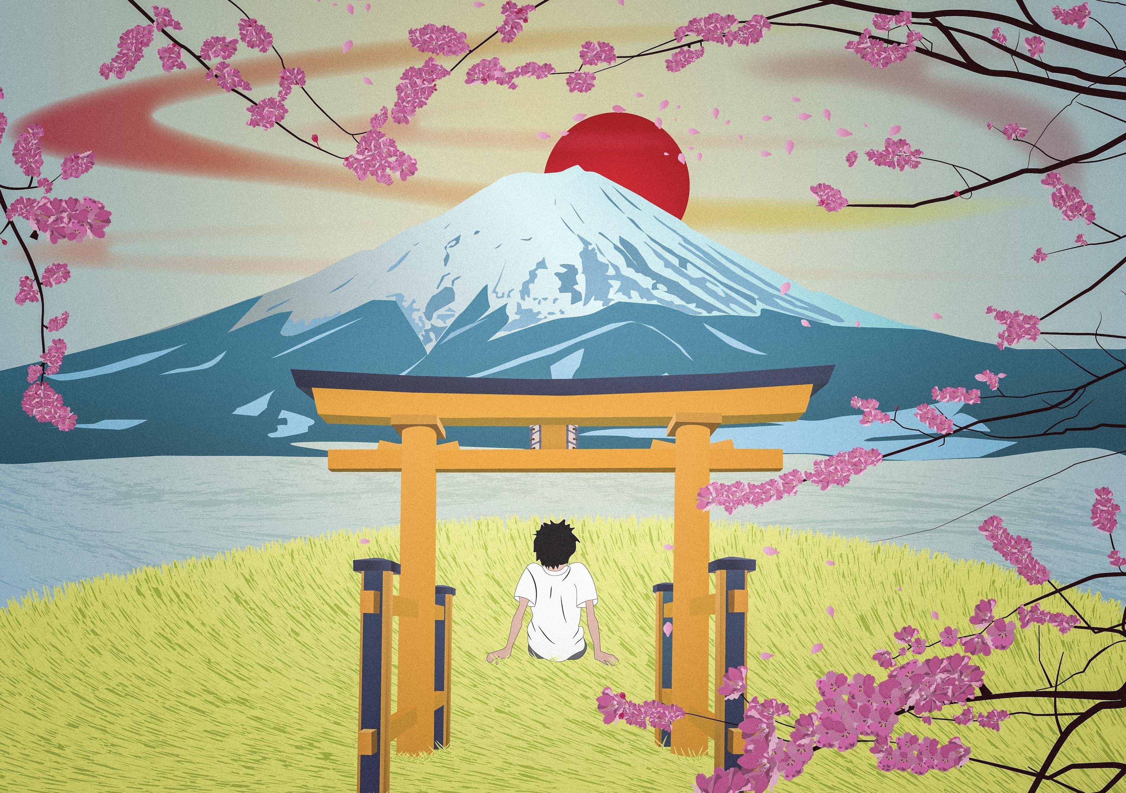 Fuji Sunset - student project