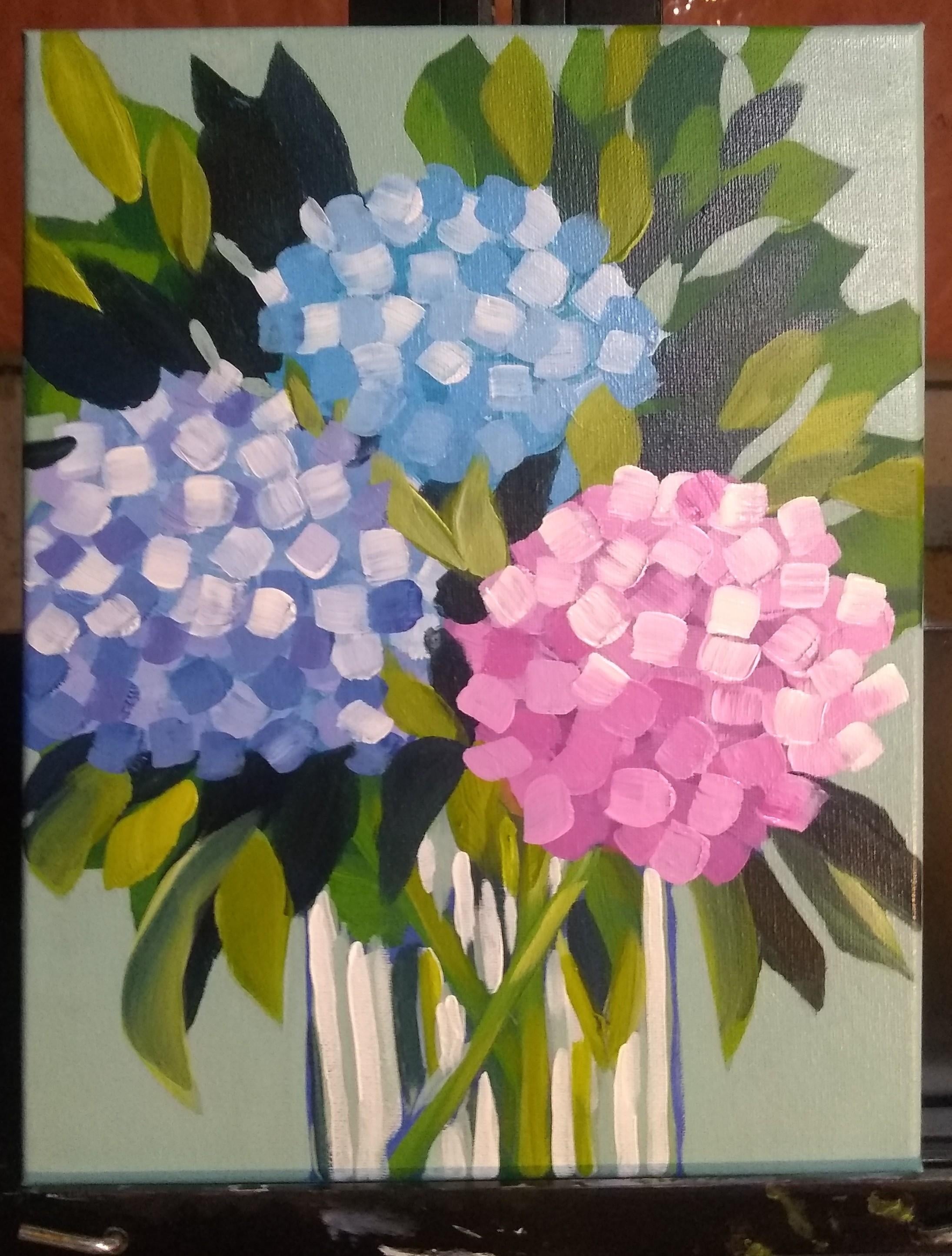 hydrangeas - student project