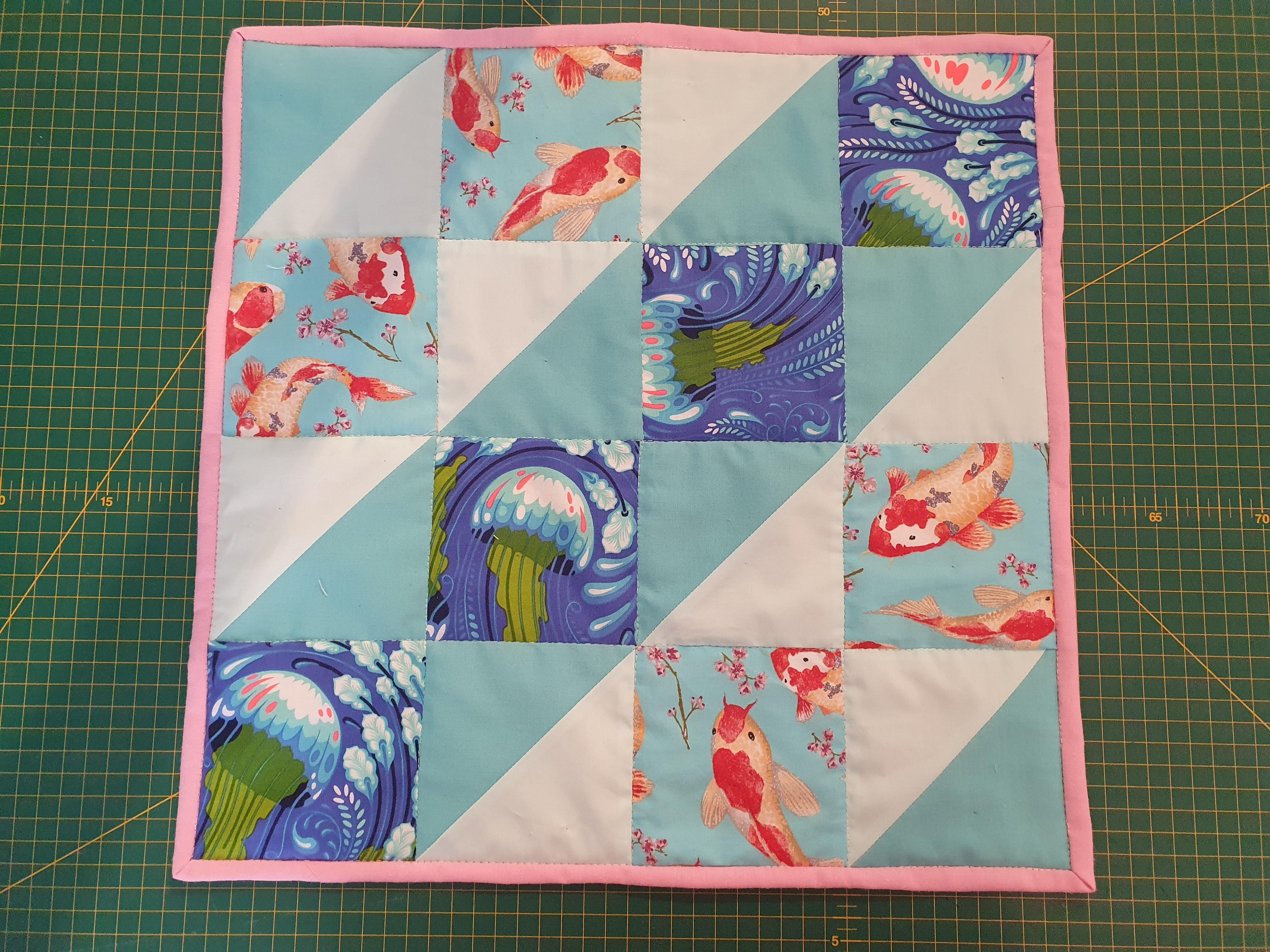 Mini fish quilt - student project