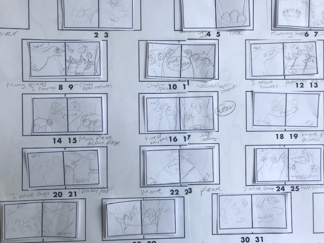story board for picture book 'More Please' - student project