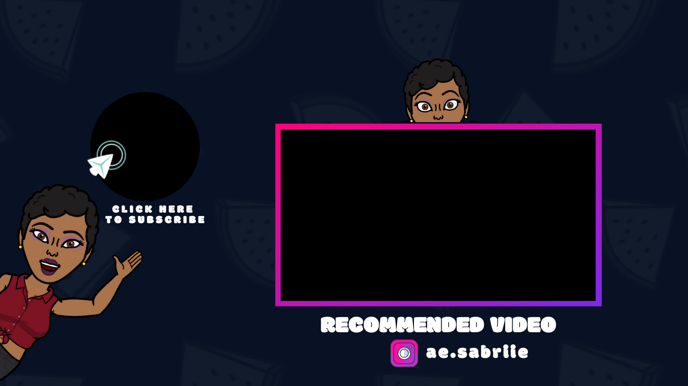 Sabriie YouTube Endscreen - student project