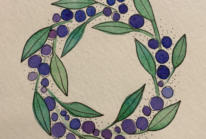 Mini berry wreath