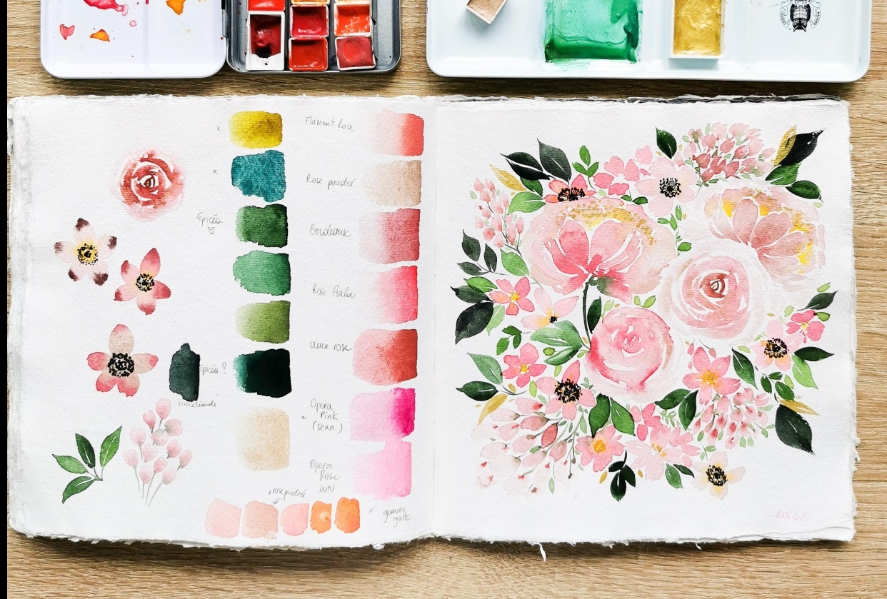 Blush bouquet - student project