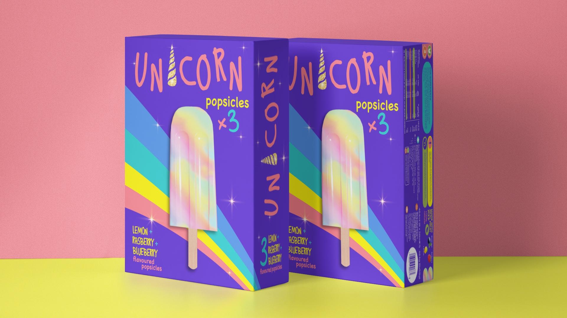 Unicorn popsicle