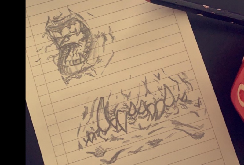 Quick comic-style mouths (with morning-tea.)