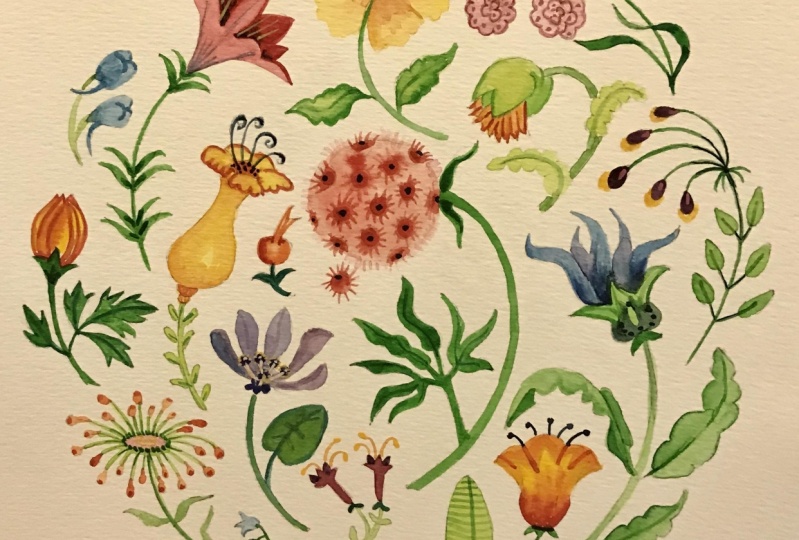 Flowers and Leaves