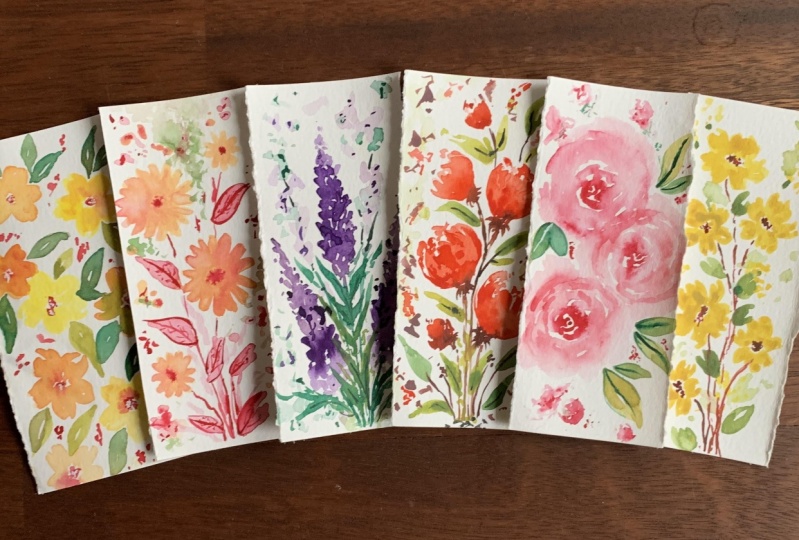 Floral bookmarks