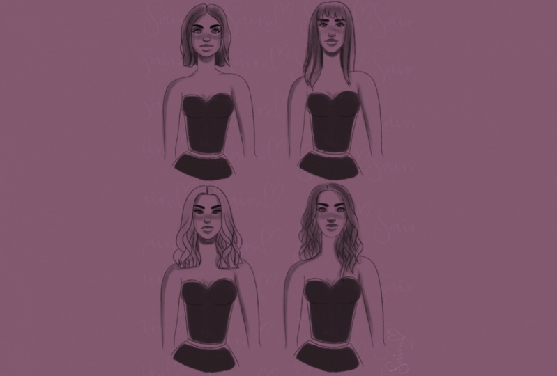 Fashion illustration - drawing a face