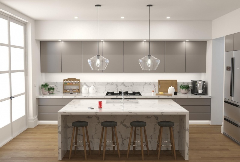 Rendered Kitchen Scene