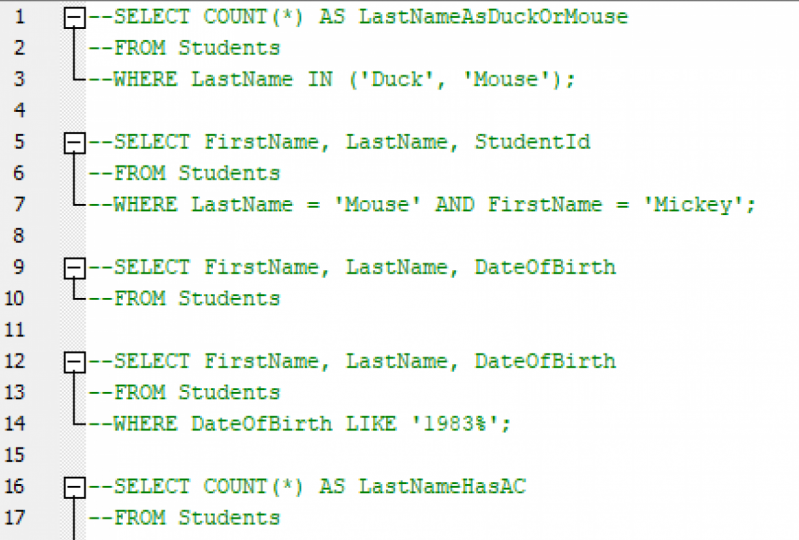 Simple Queries