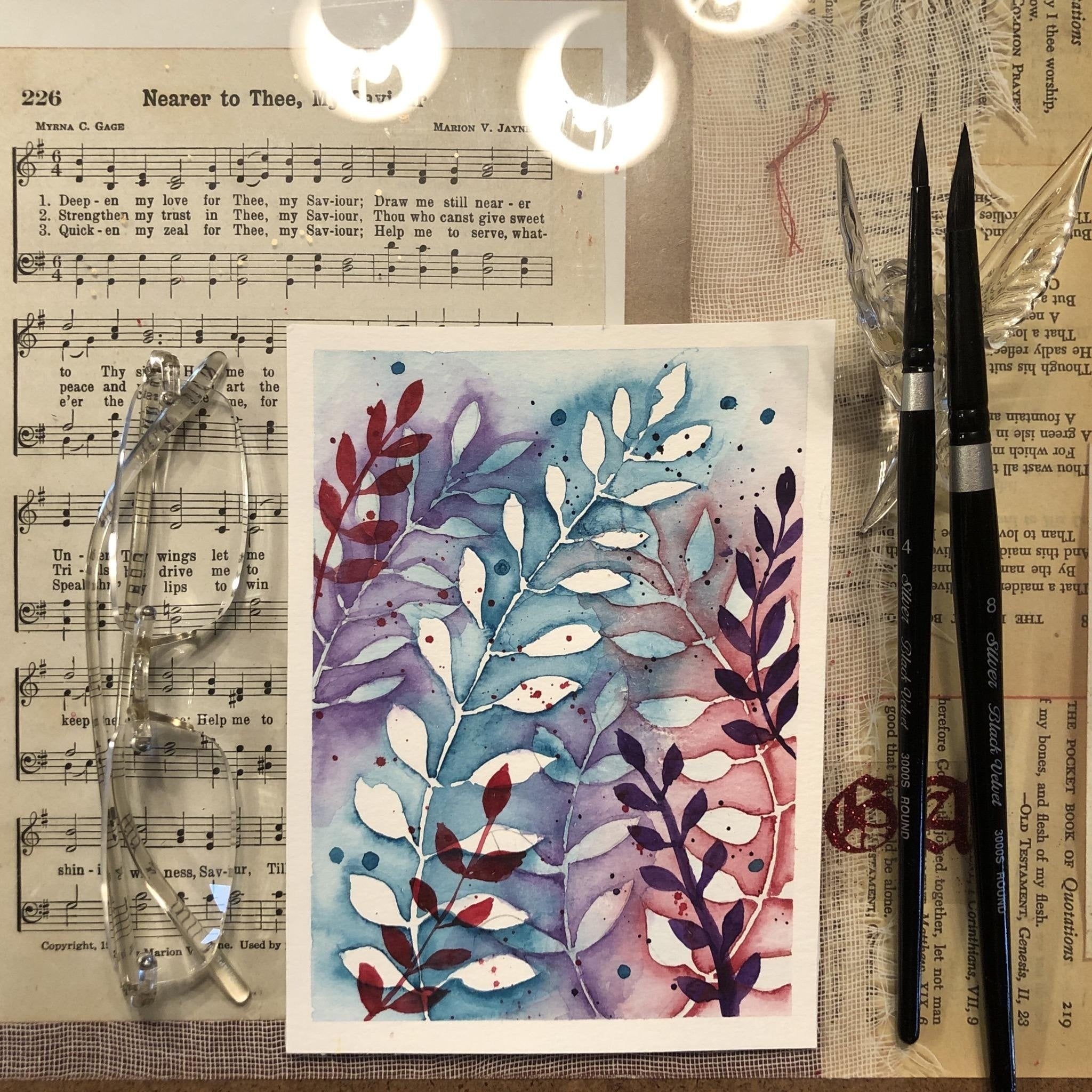 Negative Watercolors with Femvisionary - student project
