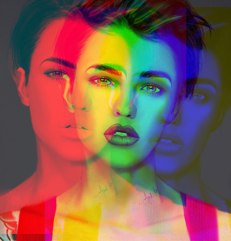 Ruby Rose Chromatic Aberration - student project