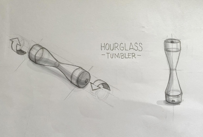 Hourglass Tumbler Design Study