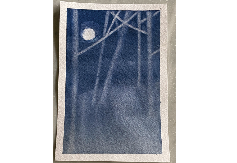 Subtractive Painting - student project