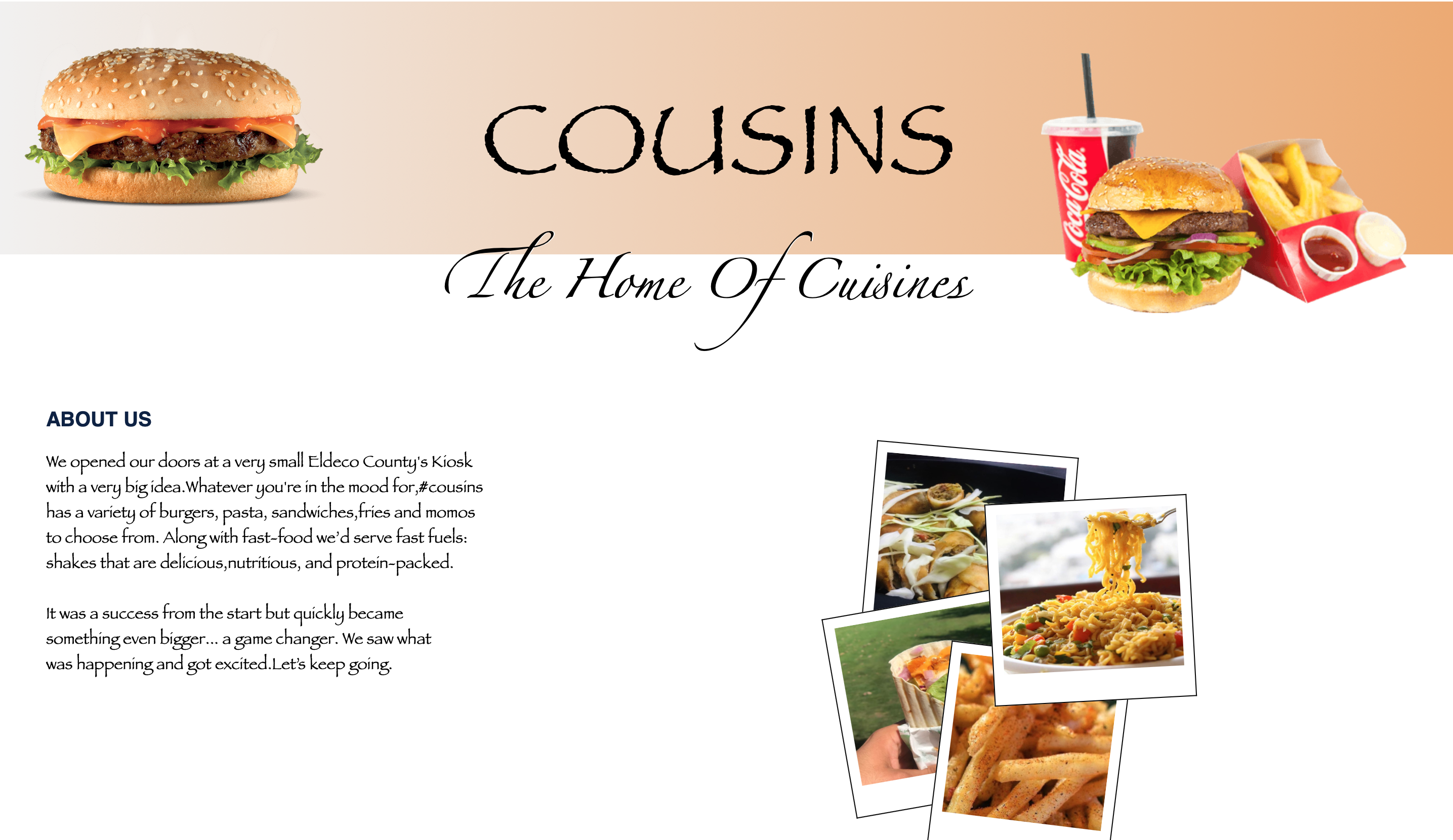 Website page - student project
