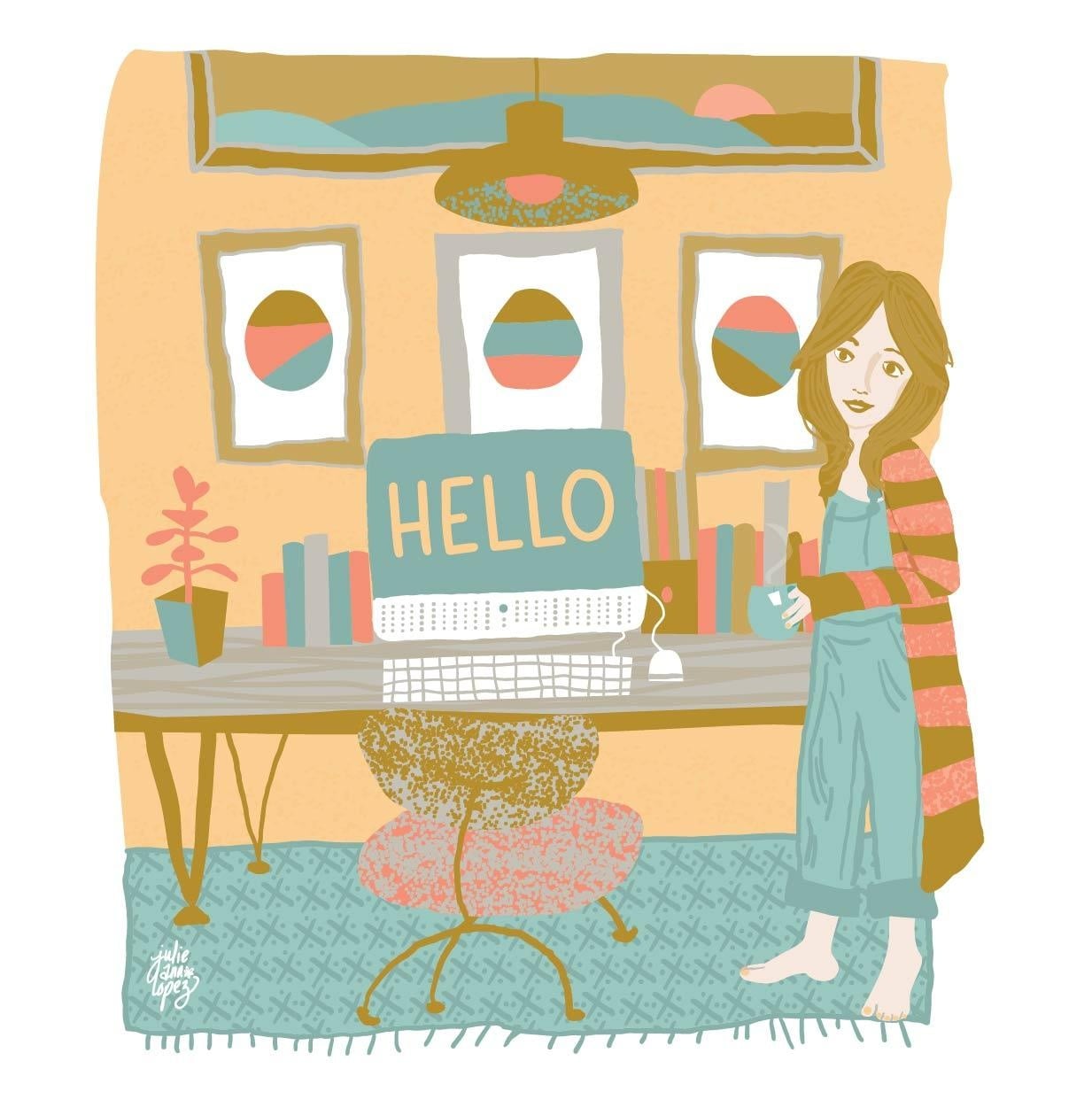 Julie Ann Lopez - illustration portfolio website - student project